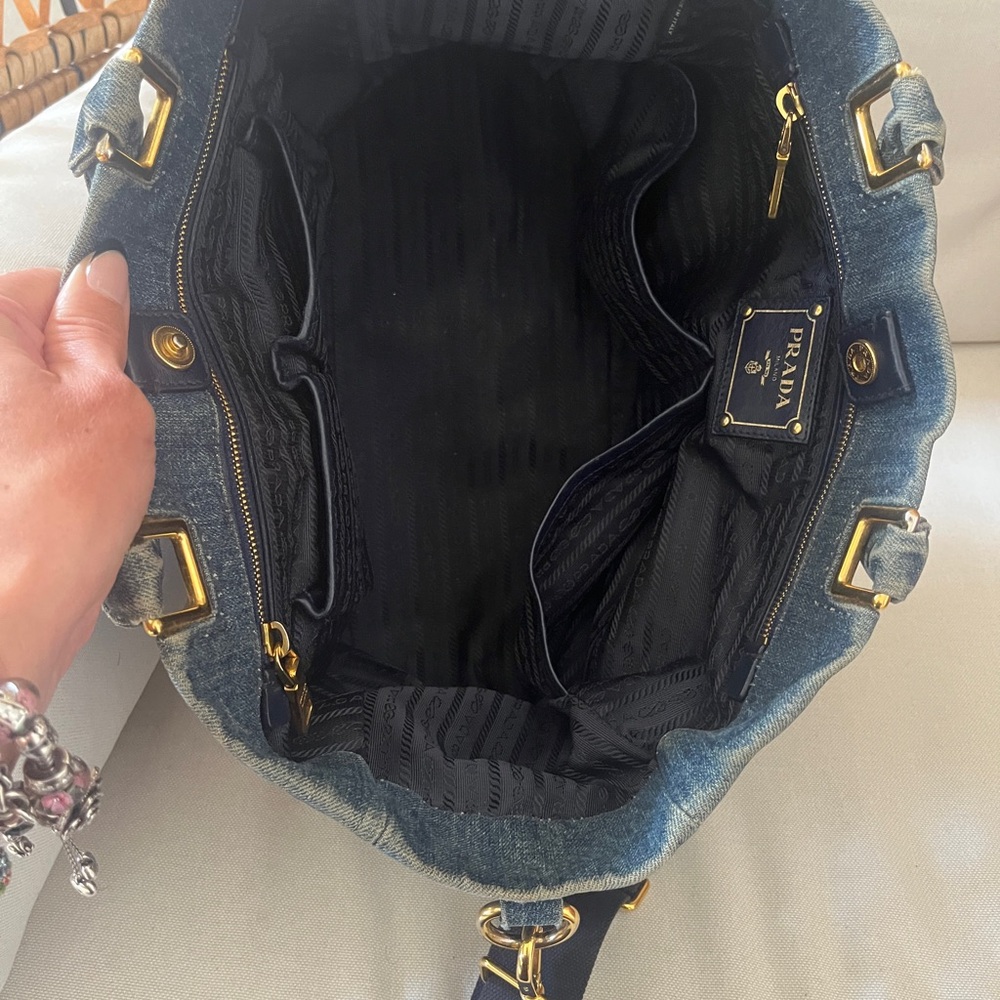 Prada Denim Shopping Tote (Large) - Picture 16 of 16
